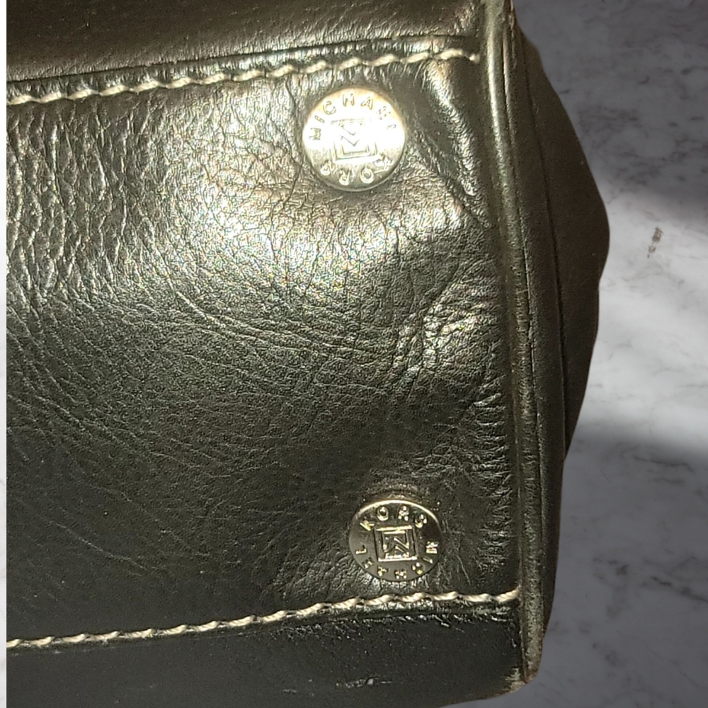 Michael Kors vintage Black leather shoulder satchel - Picture 8 of 12